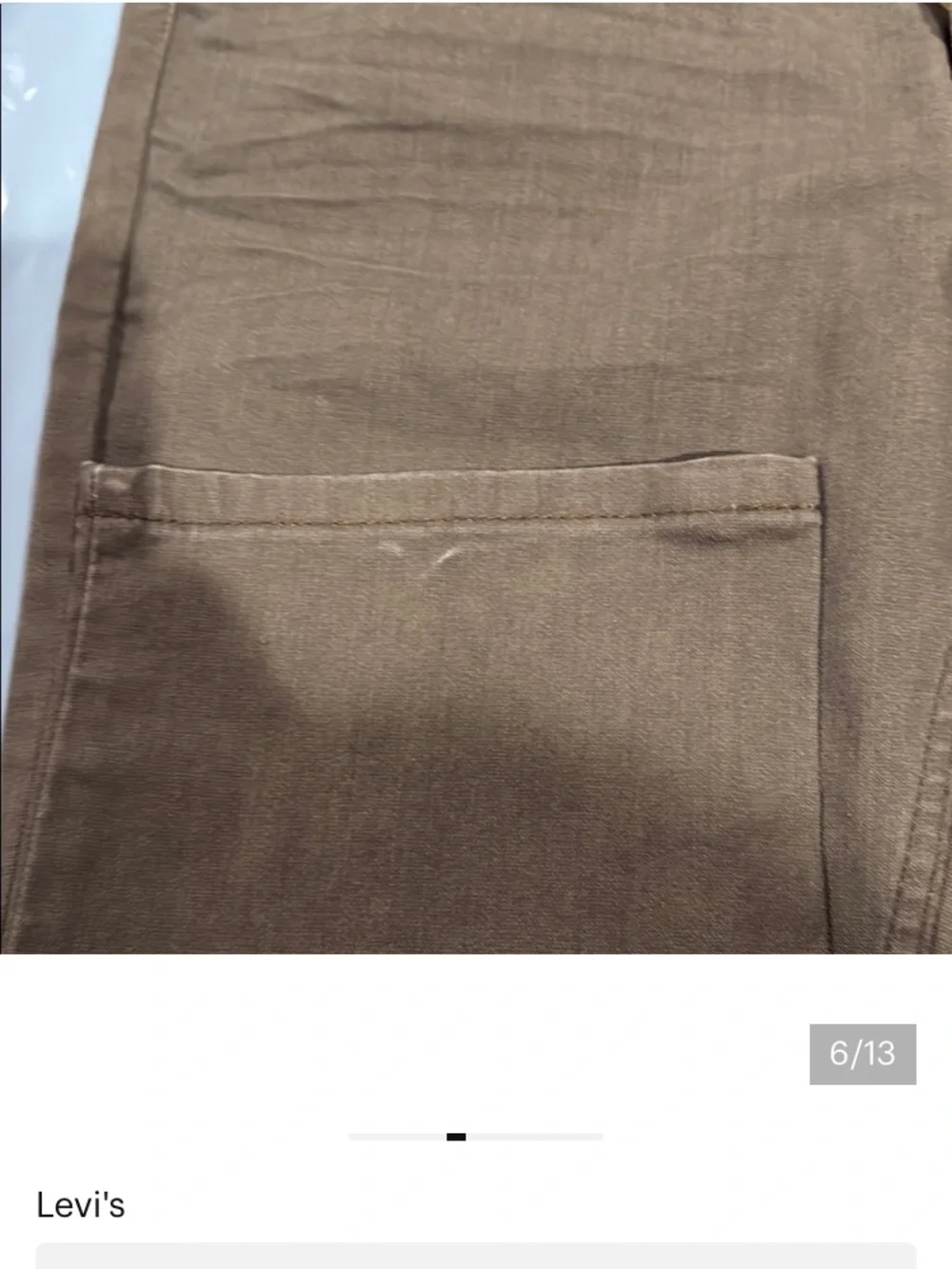 Levi's Men's Olive Cargo Work Pants